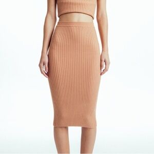 Giu Giu Nonna Ribbed Knit Tube Bodycon Skirt Size S